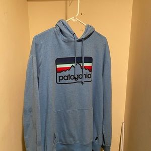 Patagonia XL light blue hoodie